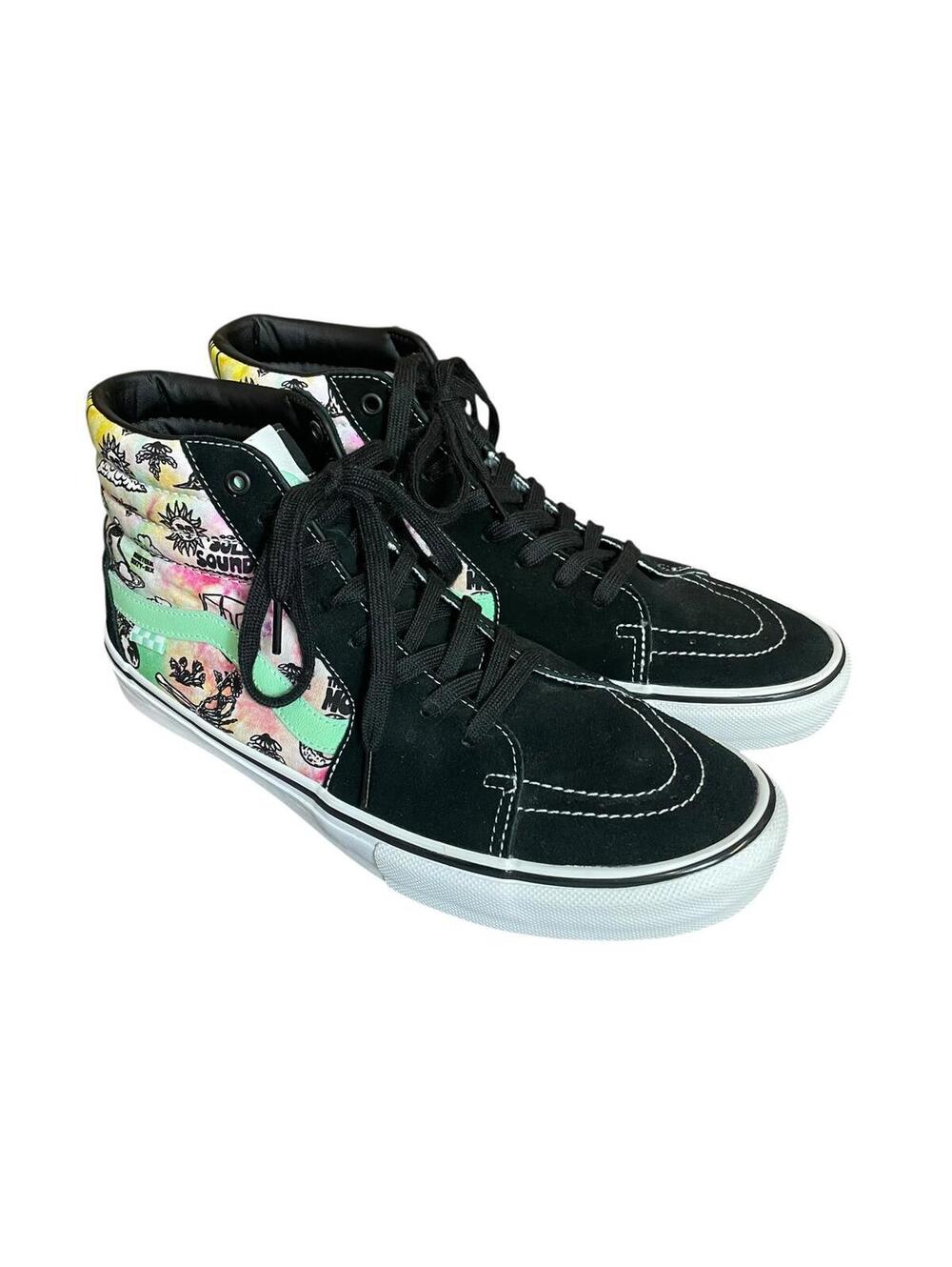 Vans Shroom Doom design high top skateboard shoes men’s 13